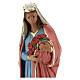 Statue aus Gips Heilige Elisabeth handbemalt Arte Barsanti, 20 cm s2