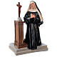 Statue der Heiligen Rita von Cascia, kniefend, 40x28 cm, Gips, Arte Barsanti s4