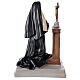 Statue der Heiligen Rita von Cascia, kniefend, 40x28 cm, Gips, Arte Barsanti s5