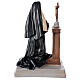 Statua Santa Rita Cascia inginocchiata 40x28 cm gesso Arte Barsanti s5