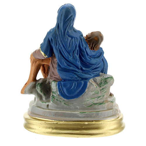 Pietà, Statue aus Gips, handbemalt, 9x13 cm, Arte Barsanti 4