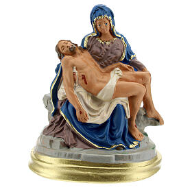 La Pietà statue plâtre peinte main 9x13 cm Arte Barsanti