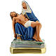 Pietà hand painted plaster statue Arte Barsanti 17x23 cm s1