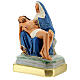 Pietà hand painted plaster statue Arte Barsanti 17x23 cm s2