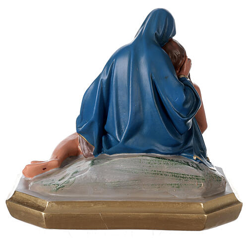 Pietà, Statue aus Gips, handbemalt, 30x30 cm, Arte Barsanti 5