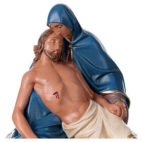 Plaster statue of the Pietà hand-painted 12x12 in Arte Barsanti