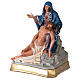 Pietà hand painted plaster statue Arte Barsanti 30x30 cm s3