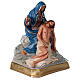 Pietà Nossa Senhora e Jesus imagem gesso pintada à mão 30x30 cm Arte Barsanti s4