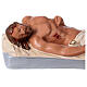 Christ Mort statue plâtre 15x46 cm peint main Arte Barsanti s2