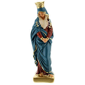 Our Lady of Sorrow hand painted plaster statue Arte Barsanti 20 cm