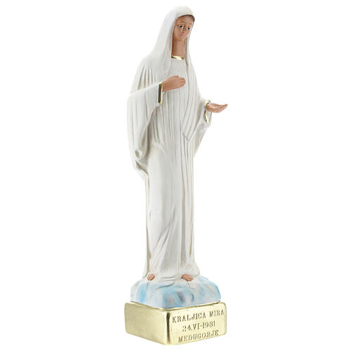 Statue of Our Lady of Medjugorje 30 cm painted plaster Arte Barsanti 4