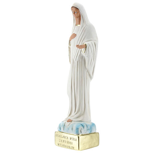 Imagem Nossa Senhora de Medjugorje 30 cm gesso pintado Barsanti 3