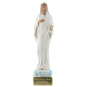 Blessed Mother Medjugorje statue, 30 cm painted plaster Barsanti