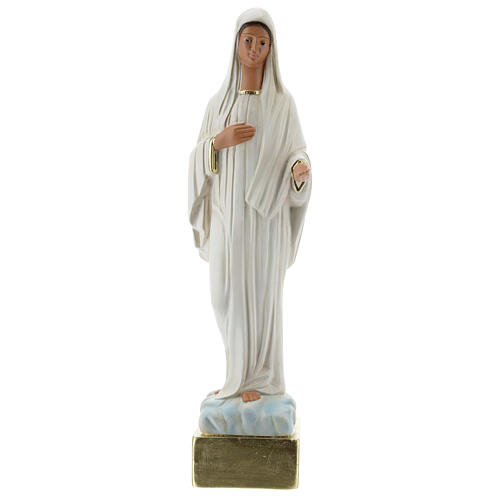 Virgen Medjugorje 37 cm estatua yeso pintada a mano Barsanti 1