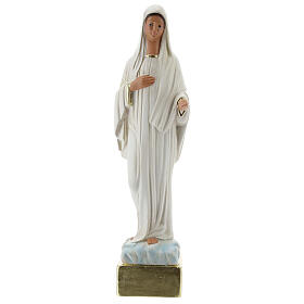 Madonna Medjugorje 37 cm statua gesso dipinta a mano Barsanti