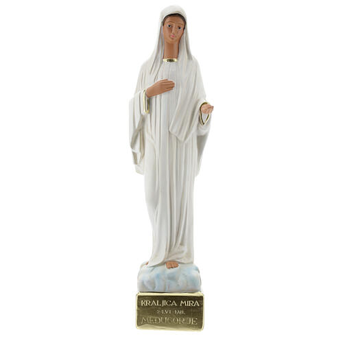 Our Lady of Medjugorje 44 cm plaster statue hand painted Arte Barsanti 1