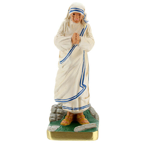 Mother Teresa hand painted plaster statue Arte Barsanti 20 cm 1