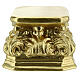 Gold plaster base for statues 11x11x9 cm Arte Barsanti s3