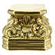 Gold plaster base for statues 14x14x14 cm Arte Barsanti s3
