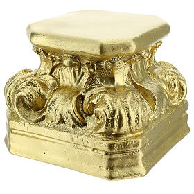 Base gesso oro per statue 14x14x14 cm Arte Barsanti