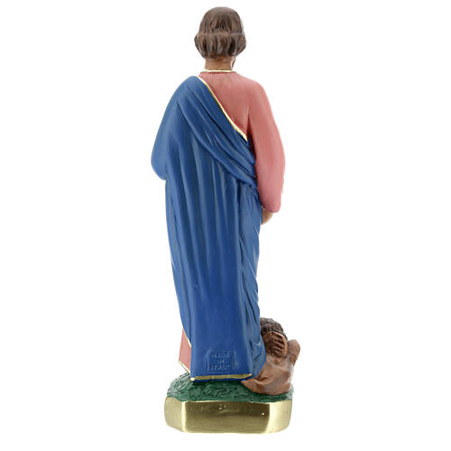 Saint Marc statue plâtre 30 cm peinte main Arte Barsanti 6