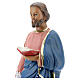 Saint Marc statue plâtre 30 cm peinte main Arte Barsanti s2
