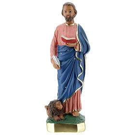 Saint Mark statue, 30 cm hand painted plaster Arte Barsanti