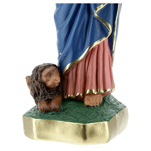 Saint Mark statue, 30 cm hand painted plaster Arte Barsanti 4