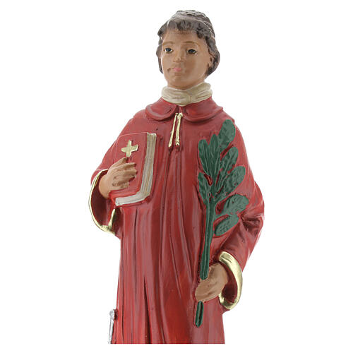 Święty Wawrzyniec figura gipsowa 20 cm malowana ręcznie Arte Barsanti 2