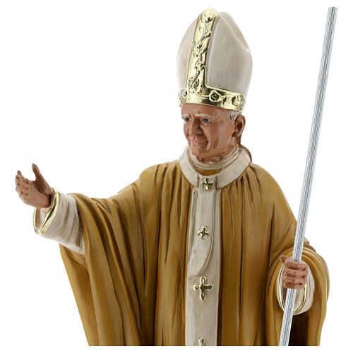 Statue aus Gips Papst Johannes Paul II handbemalt Arte Barsanti, 40 cm 4