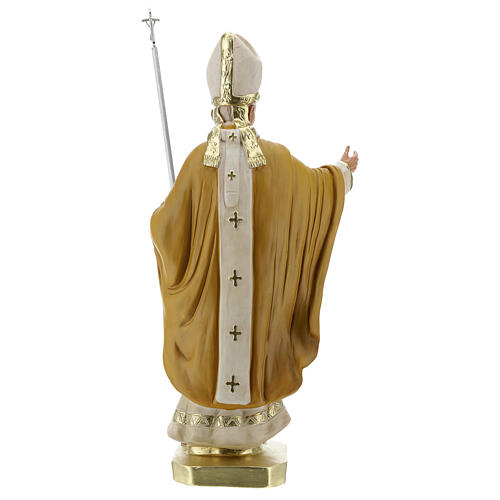 Statue aus Gips Papst Johannes Paul II handbemalt Arte Barsanti, 40 cm 6