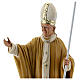 Pape Jean-Paul II 40 cm statue plâtre peint main Barsanti s4