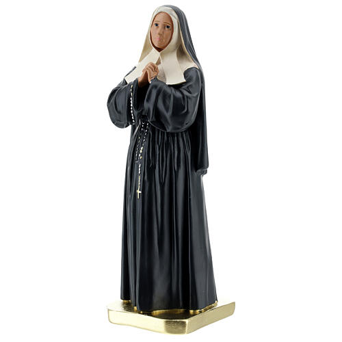 Saint Bernadette of Lourdes statue, 30 cm hand painted plaster Arte Barsanti 3
