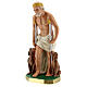 Saint Lazare statue plâtre 20 cm peint main Arte Barsanti s2