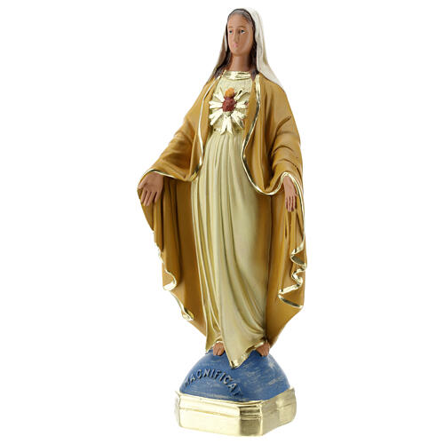 Our Lady Magnificat 30 cm plaster statue Arte Barsanti 3
