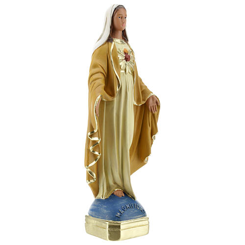 Our Lady Magnificat 30 cm plaster statue Arte Barsanti 4