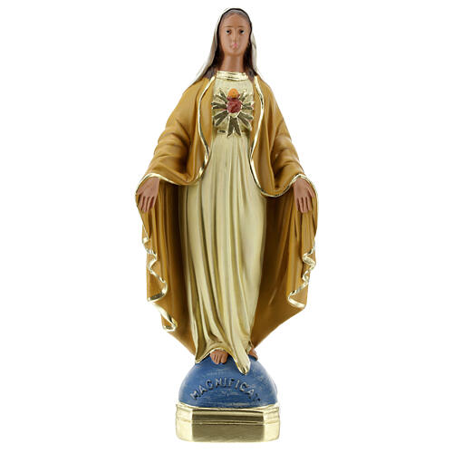 Magnificat Mary statue, 30 cm in plaster Arte Barsanti 1