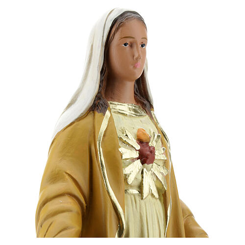 Magnificat Mary statue, 30 cm in plaster Arte Barsanti 2