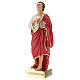 Heiliger Justus von Triest, Statue aus Gips, 30 cm, Arte Barsanti s2