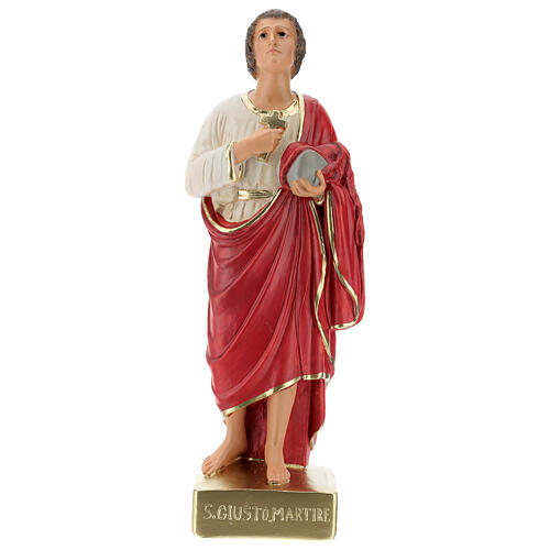 St. Justus martyr Arte Barsanti plaster statue 30 cm 1