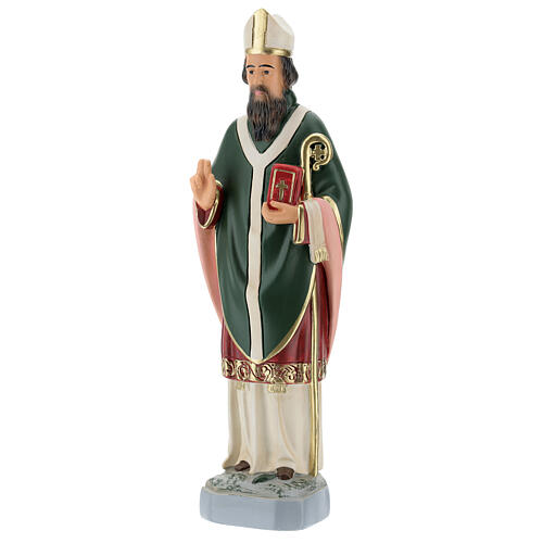 Heiliger Patrick, Statue aus Gips, 30 cm, handbemalt, Arte Barsanti 2