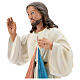 Jesus Misericordioso imagem resina 60 cm pintada à mão Arte Barsanti s2