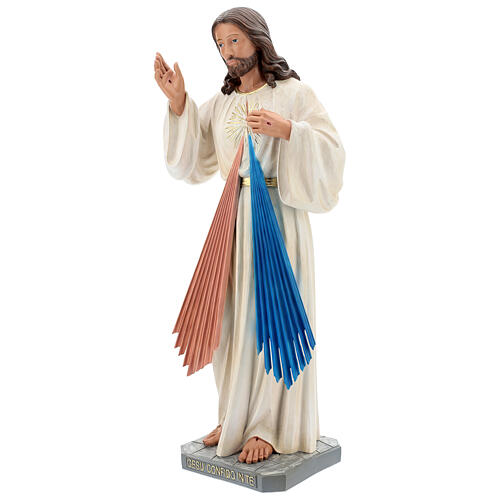 Jesus Misericordioso imagem resina 80 cm pintada à mão Arte Barsanti 3
