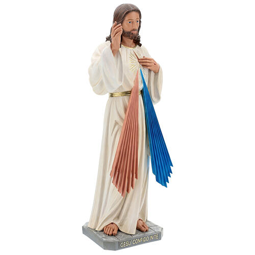 Statue of Divine Mercy Jesus, 80 cm hand painted resin Arte Barsanti 4