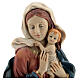 Bust of Madonna and Child with drapery, 18 cm in resin s2