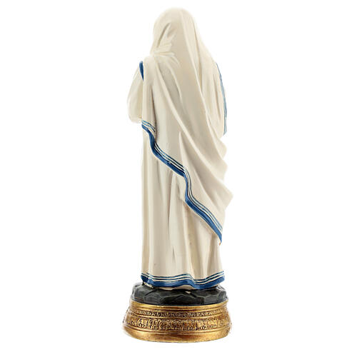 Statue of St Mother Teresa of Calcutta, joined hands in resin 12.5 cm 4