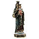 Estatua María Auxiliadora cetro vestidos decorados resina 13,5 cm s1