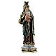 Statue Marie Auxiliatrice sceptre robe décorée résine 13,5 cm s2