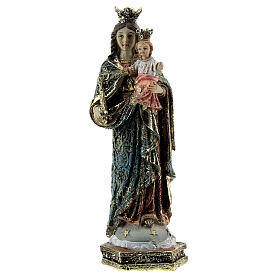 Figurka Maria Wspomożycielka berło szaty dekorowane żywica 13,5 cm