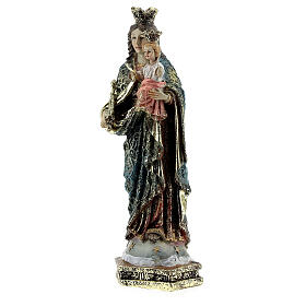 Our Lady of Perpetual Help statue, scepter decorated robes in resin 13.5 cm